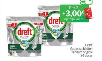 Intermarché Dreft vaatwastabletten aanbieding