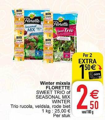 Cora Winter mixsla florette aanbieding