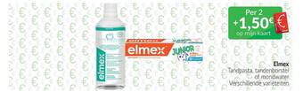 Intermarché Elmex tandpasta, tandenborstel of mondwater aanbieding