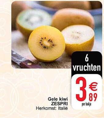 Cora Gele kiwi zespri aanbieding