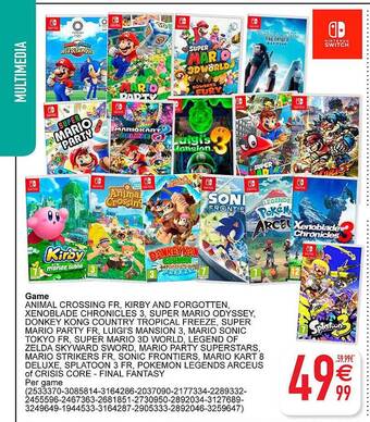 Cora Game aanbieding