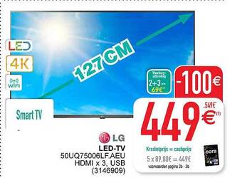 Cora Lg led-tv aanbieding
