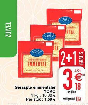 Geraspte emmentaler yoko