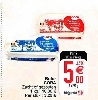 Cora Boter cora aanbieding
