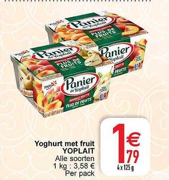 Yoghurt met fruit yoplait
