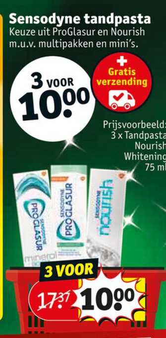 Kruidvat Sensodyne tandpasta aanbieding
