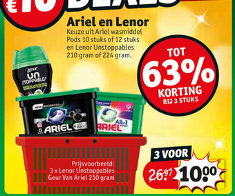 Kruidvat Ariel en Lenor aanbieding