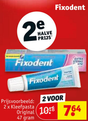 Kruidvat Fixodent aanbieding