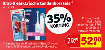 Kruidvat Oral-B elektrische tandenborstels aanbieding