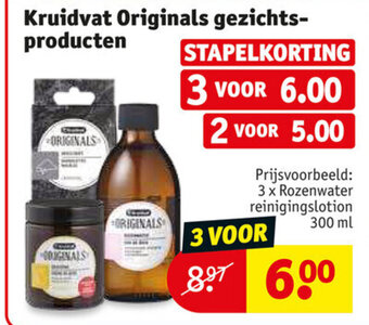 Kruidvat Originals gezichts-producten aanbieding