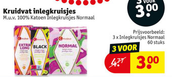 Kruidvat inlegkruisjes aanbieding