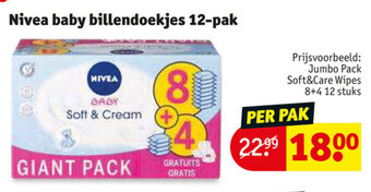 Kruidvat Nivea baby billendoekjes 12-pak aanbieding