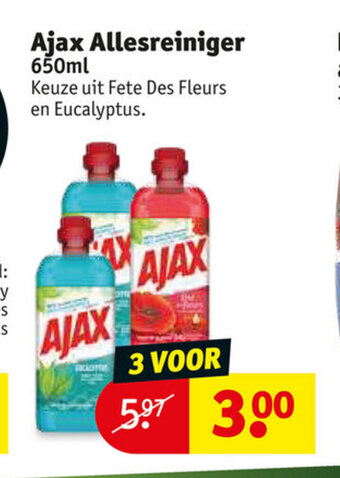 Kruidvat Ajax Allesreiniger 650 ml aanbieding