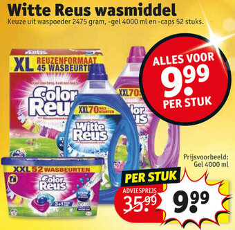 Kruidvat Witte Reus wasmiddel aanbieding