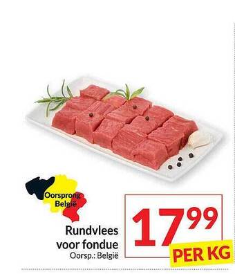 Intermarché Rundvlees voor fondue aanbieding