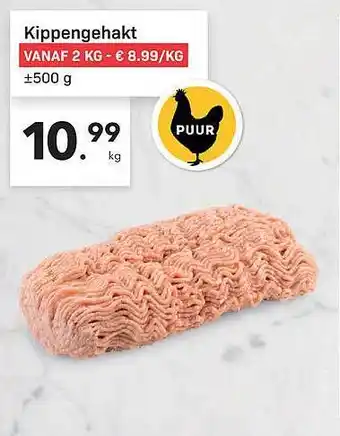 Buurtslagers Kippengehakt aanbieding