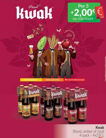 Intermarché Kwak blond, amber of rood aanbieding