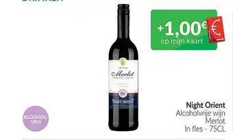 Intermarché Night orient alcoholvrije wijn merlot aanbieding