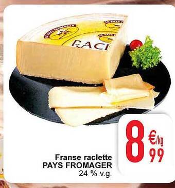 Cora Franse raclette pays fromager aanbieding