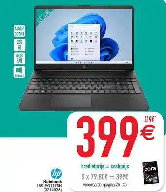Cora Notebook hp aanbieding