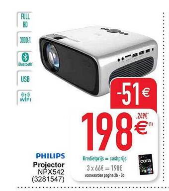 Cora Philips projector aanbieding