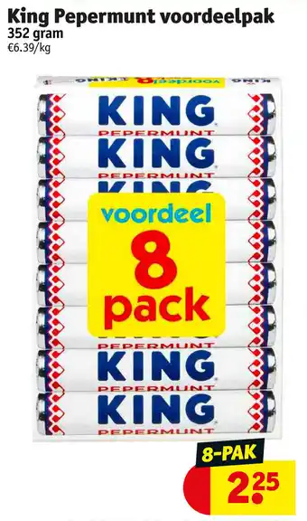 Kruidvat King Pepermunt voordeelpak 352gram aanbieding