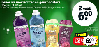 Kruidvat Lenor wasverzachter en geurboosters aanbieding