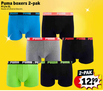 Kruidvat Puma boxers 2-pak aanbieding