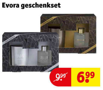 Kruidvat Evora geschenkset aanbieding