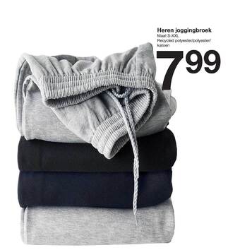 Zeeman Heren joggingbroek aanbieding