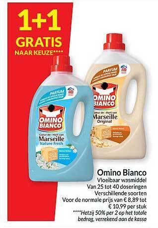 Intermarché Omino bianco vloeibaar wasmiddel aanbieding