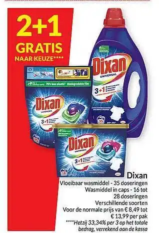 Dixan vloeibaar wasmiddel