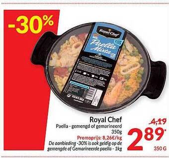 Intermarché Royal chef paella aanbieding
