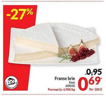 Intermarché Franse brie kaas aanbieding