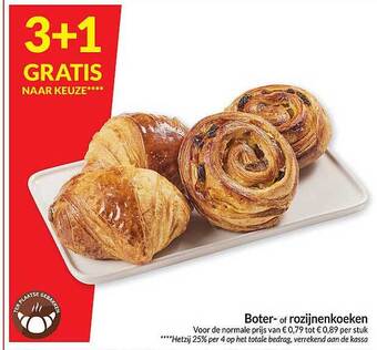 Intermarché Boter of rozijnenkoeken aanbieding