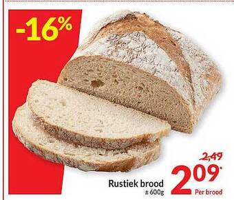 Intermarché Rustiek brood aanbieding