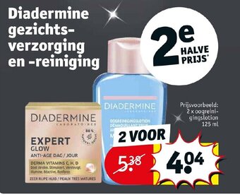 Kruidvat Diadermine gezichts-verzorging en-reiniging aanbieding