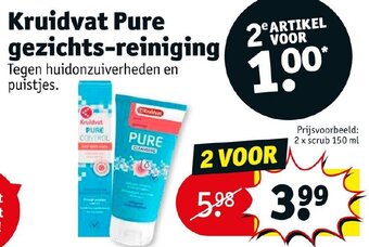 Kruidvat Pure gezichts-reiniging aanbieding