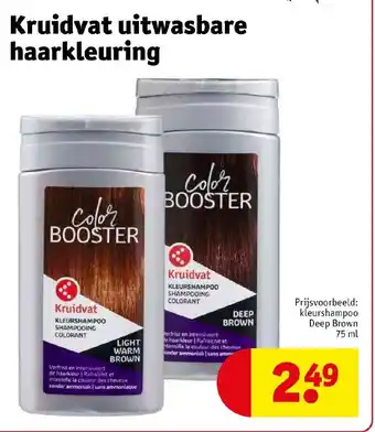Kruidvat uitwasbare haarkleuring 75 ml aanbieding