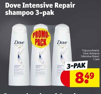 Kruidvat Dove Intensive Repair shampoo 3-pak aanbieding