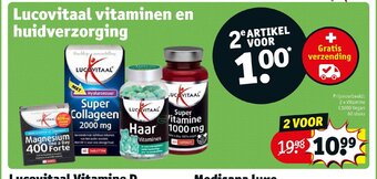 Kruidvat Lucovitaal vitaminen en huidverzorging aanbieding