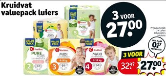 Kruidvat valuepack luiers aanbieding