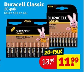 Kruidvat Duracell Classic 20-pak aanbieding