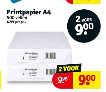 Kruidvat Printpapier A4 500 vellen aanbieding