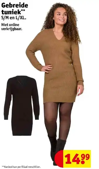Gebreide tuniek** S/M en L/XL
