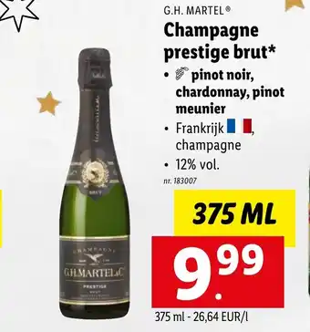 Lidl Champagne prestige brut* 375 ml aanbieding
