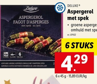 Lidl Aspergerol met spek 6 stuks aanbieding