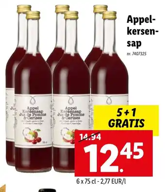 Appel-kersensap 5+1 gratis