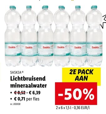 Lichtbruisend mineraalwater