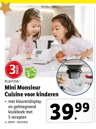 Lidl Mini Monsieur Cuisine voor kinderen aanbieding